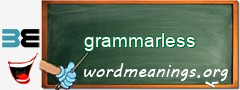 WordMeaning blackboard for grammarless